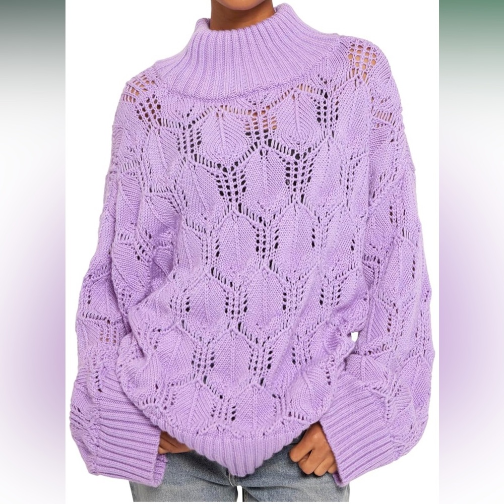 Joie Lavender Imaan Knit Sweater